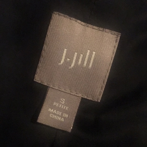 J. Jill Black Soft Wool Blend Textured Boyfriend Blazer Jacket - Picture 2 of 8